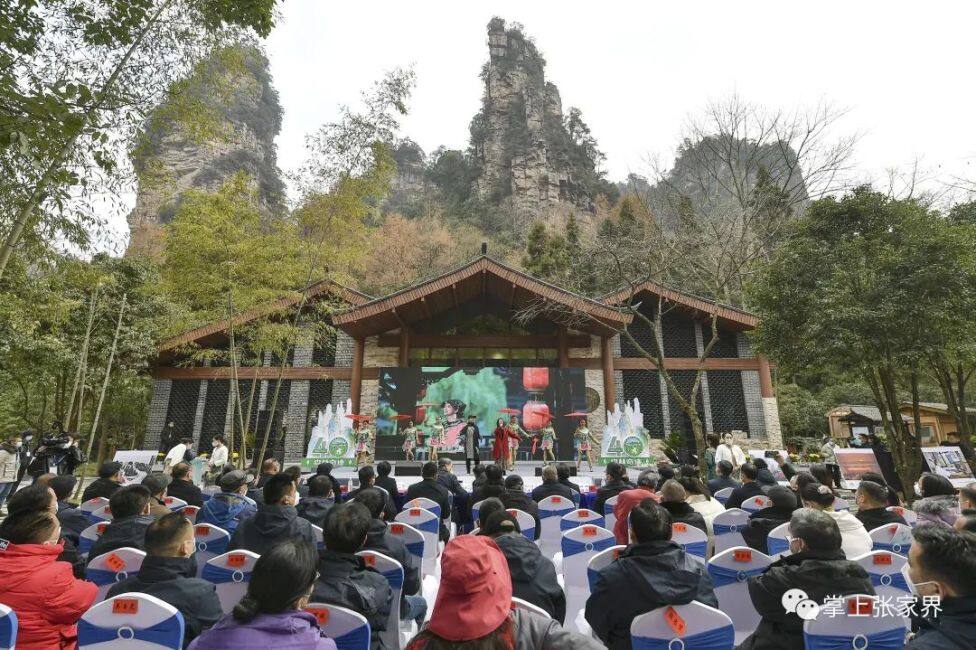 圖為張家界國家森林公園建園四十周年紀(jì)念活動(dòng)現(xiàn)場。全媒體記者 邵穎 攝